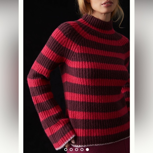 ANTHROPOLOGIE x Maeve Striped Turtleneck Sweater - Picture 4 of 11